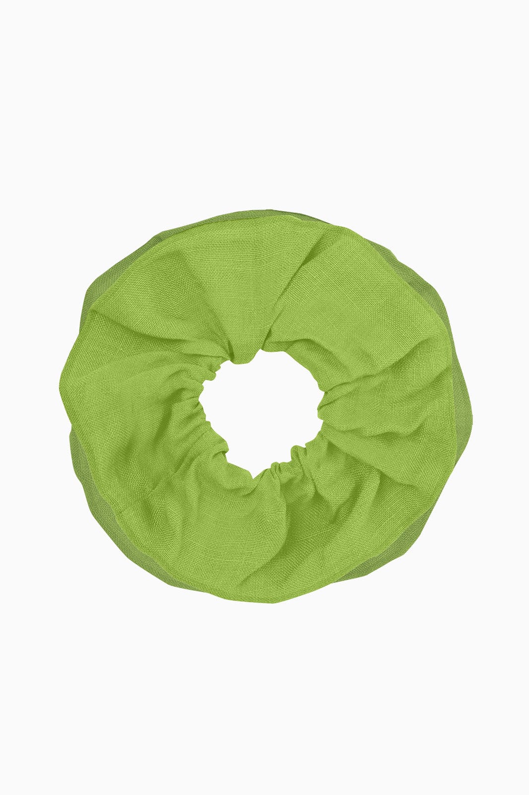 arkitaip Accessories Apple Green Double-Layered Zero-Waste Linen Scrunchie