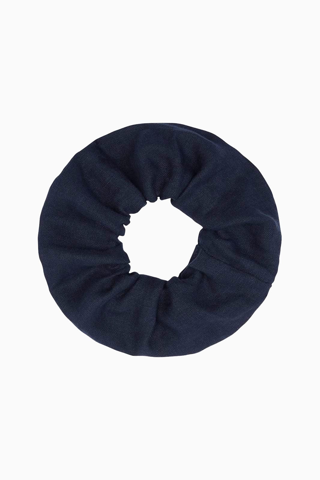 arkitaip Accessories Navy Blue Zero-Waste Linen Scrunchie