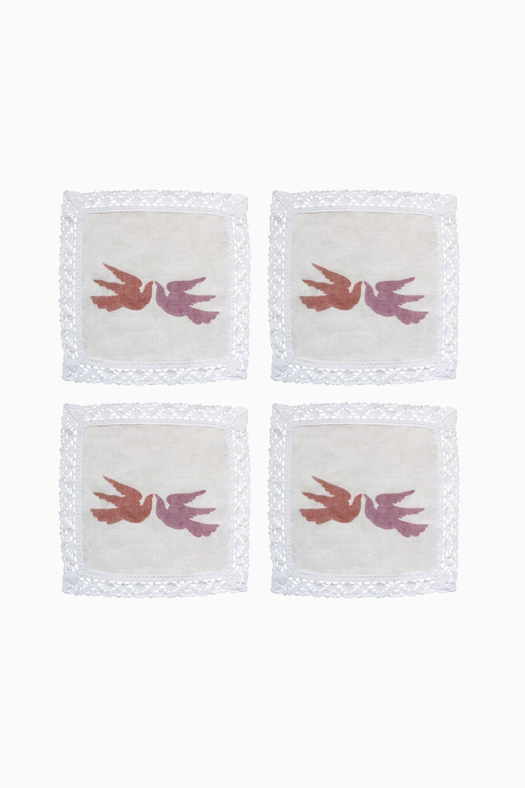 arkitaip Accessories One Size arkitaip x AF Illustrations Laced Linen Cocktail Napkins - Set of 2