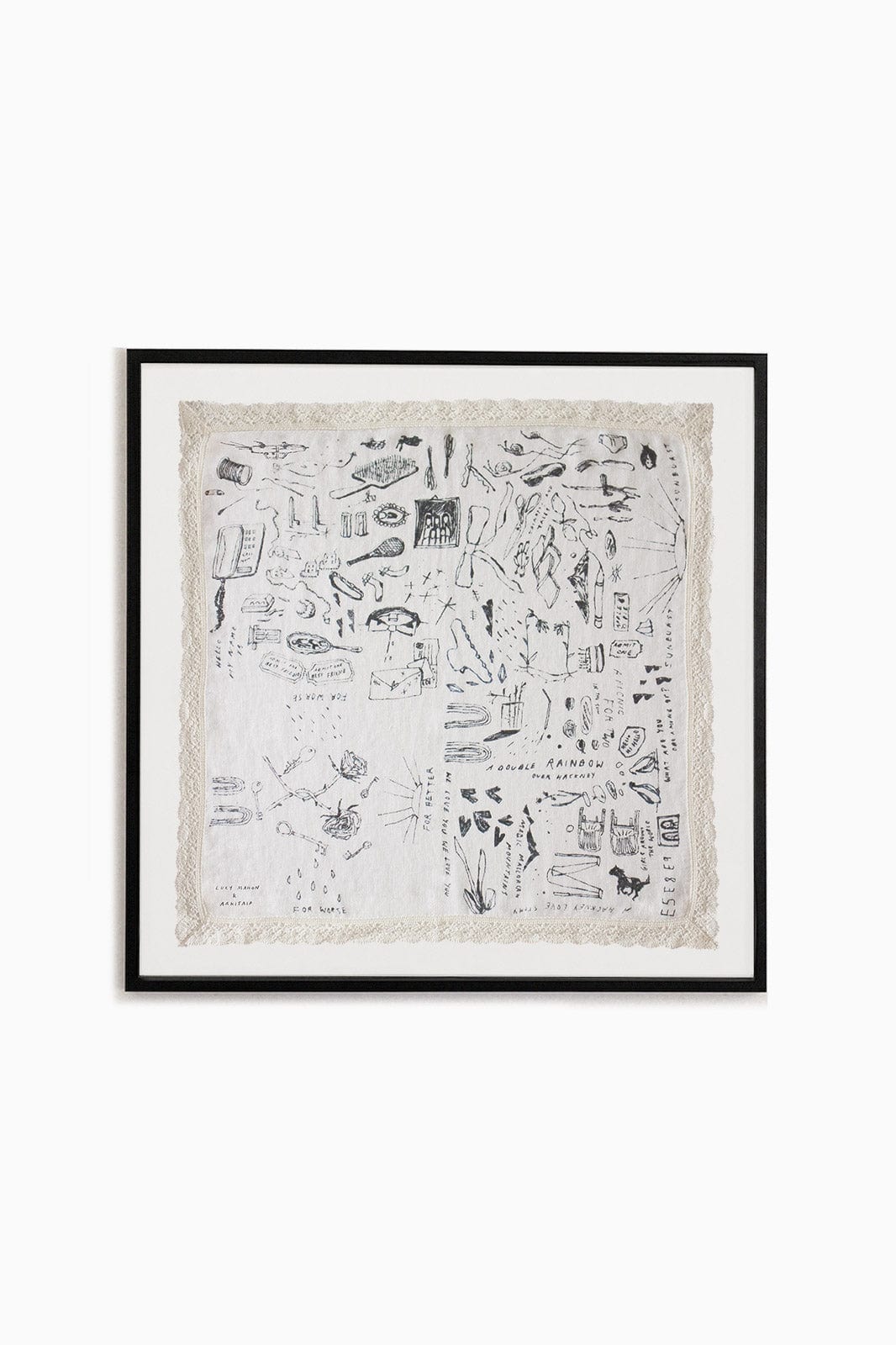 arkitaip Accessories One Size / Off-White arkitaip x Lucy Mahon Laced Linen Bandana