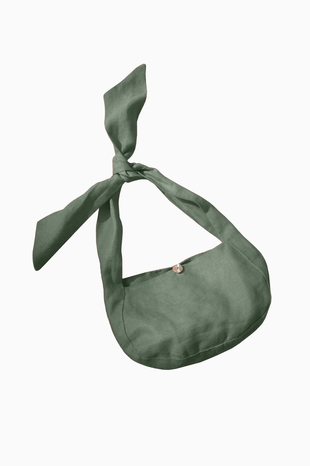 arkitaip Accessories One Size The Ella Linen Shoulder Bag in olive green