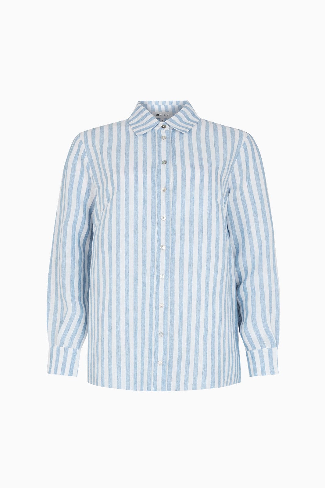 arkitaip Blouses The Gina Oversized Shirt in striped blue