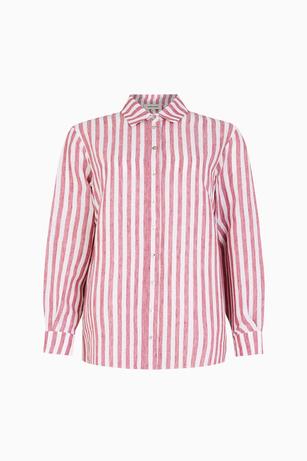 arkitaip Blouses The Gina Oversized Shirt in striped pink