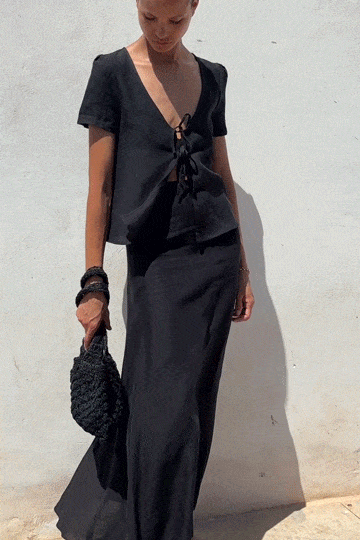 louren ローレン　soft tie blouse black louren ローレン soft tie blouse black 【公式通販】