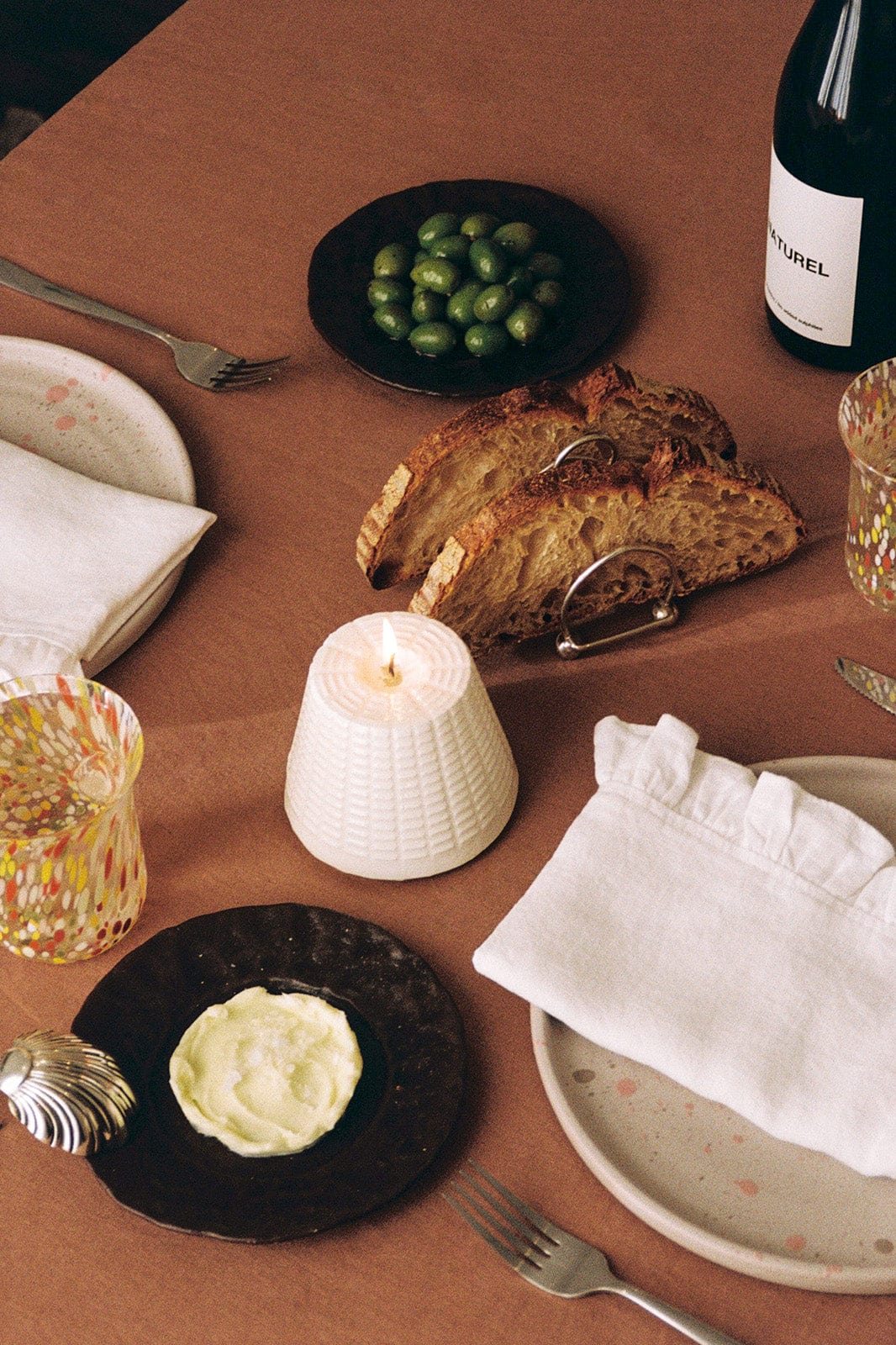 arkitaip Homeware white Handmade Ricotta Candle