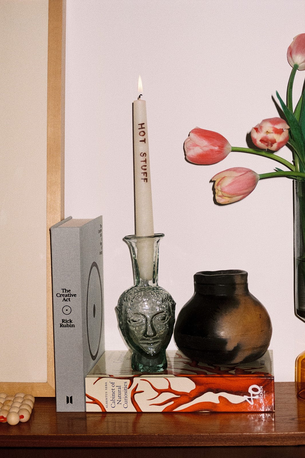 arkitaip Homeware white/red Set of 2 Gratitude Candles