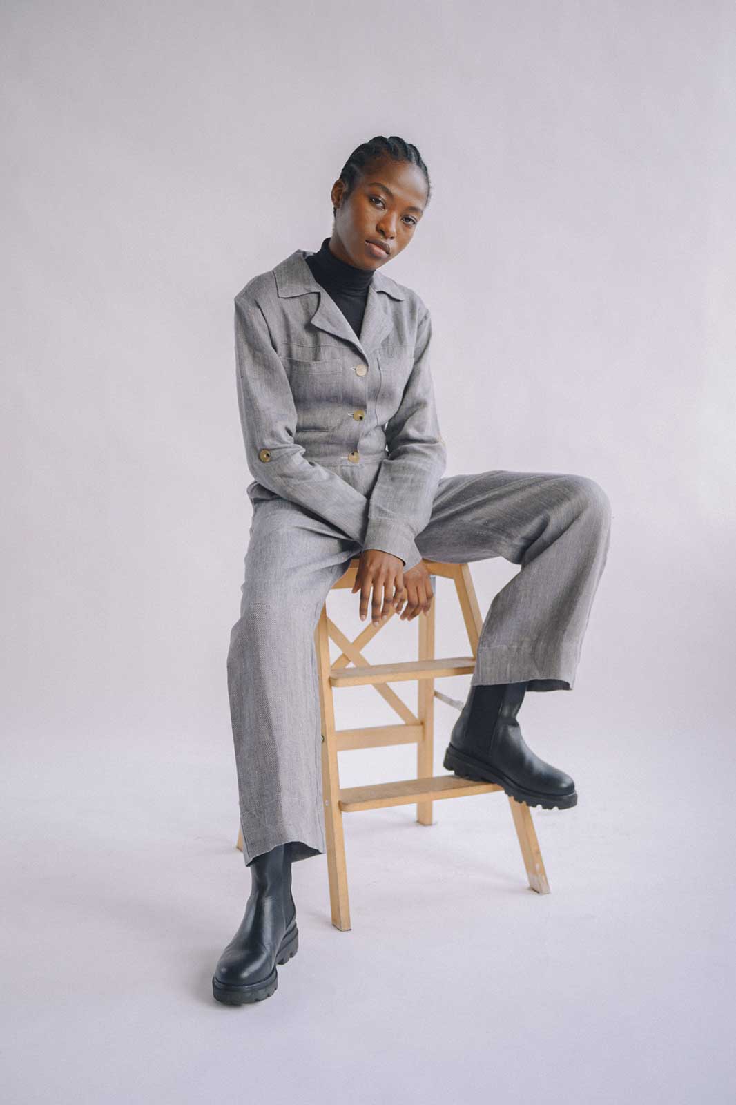 arkitaip Jumpsuits The Serra Boiler Suit in denim blue - Sample