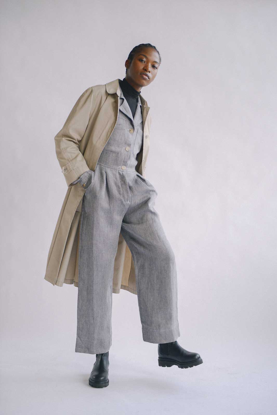arkitaip Jumpsuits The Serra Boiler Suit in denim blue - Sample