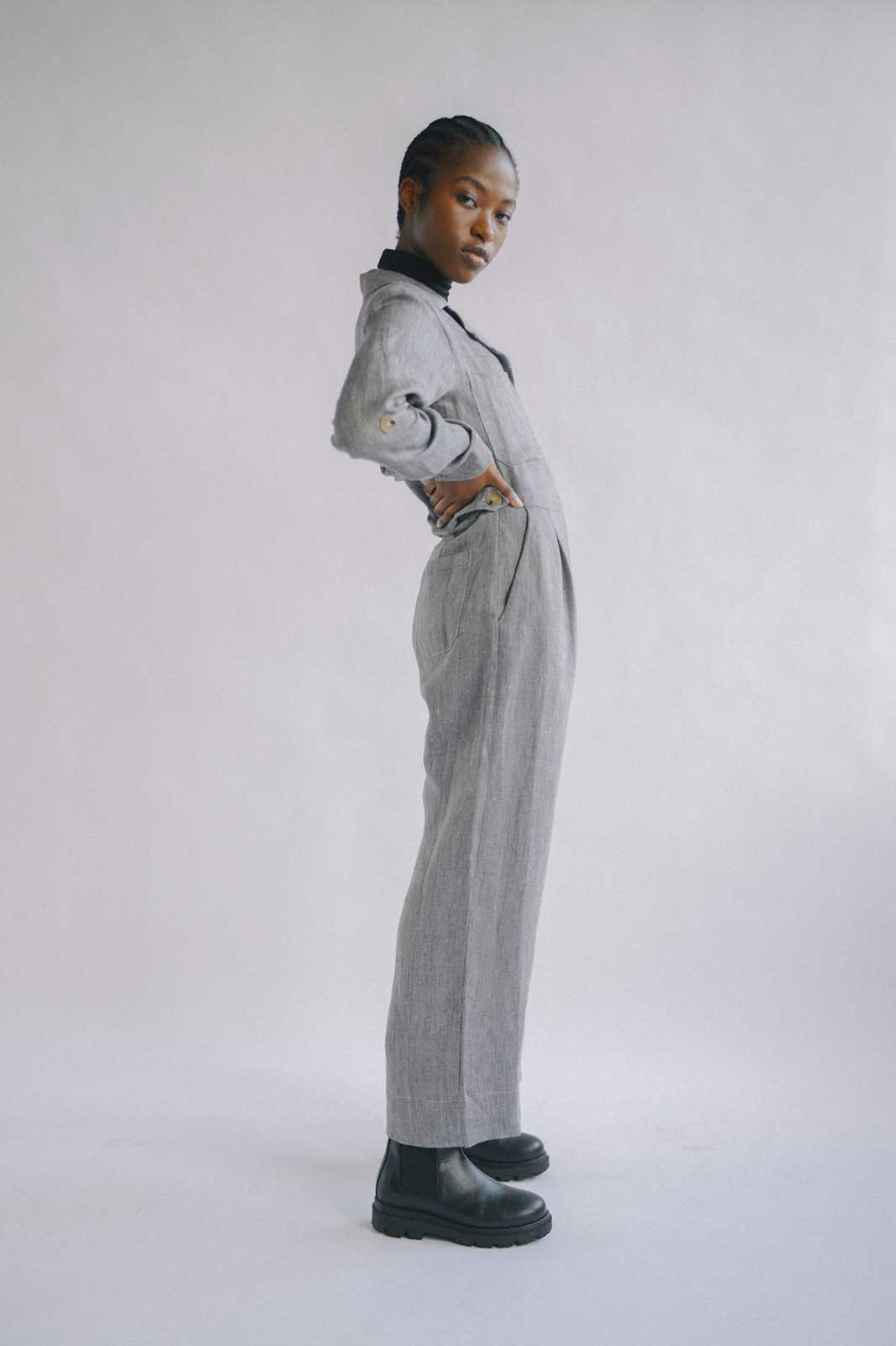 arkitaip Jumpsuits The Serra Boiler Suit in denim blue - Sample