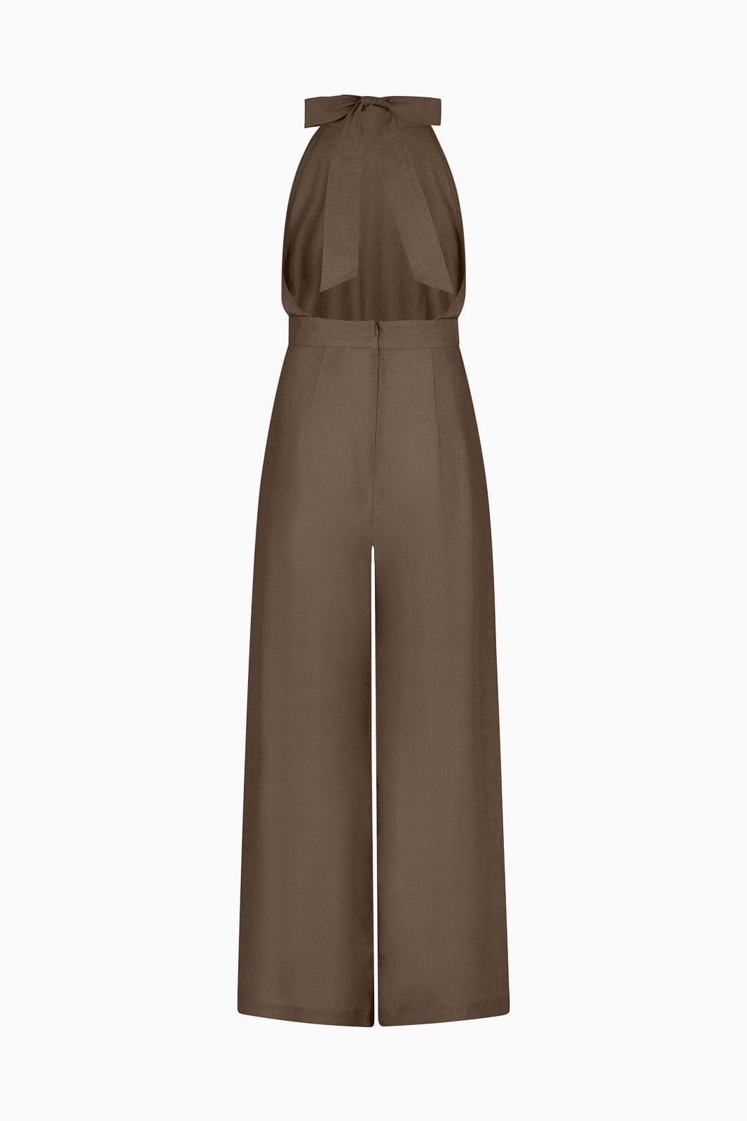 arkitaip Jumpsuits The Sofia Halterneck Jumpsuit in mocha