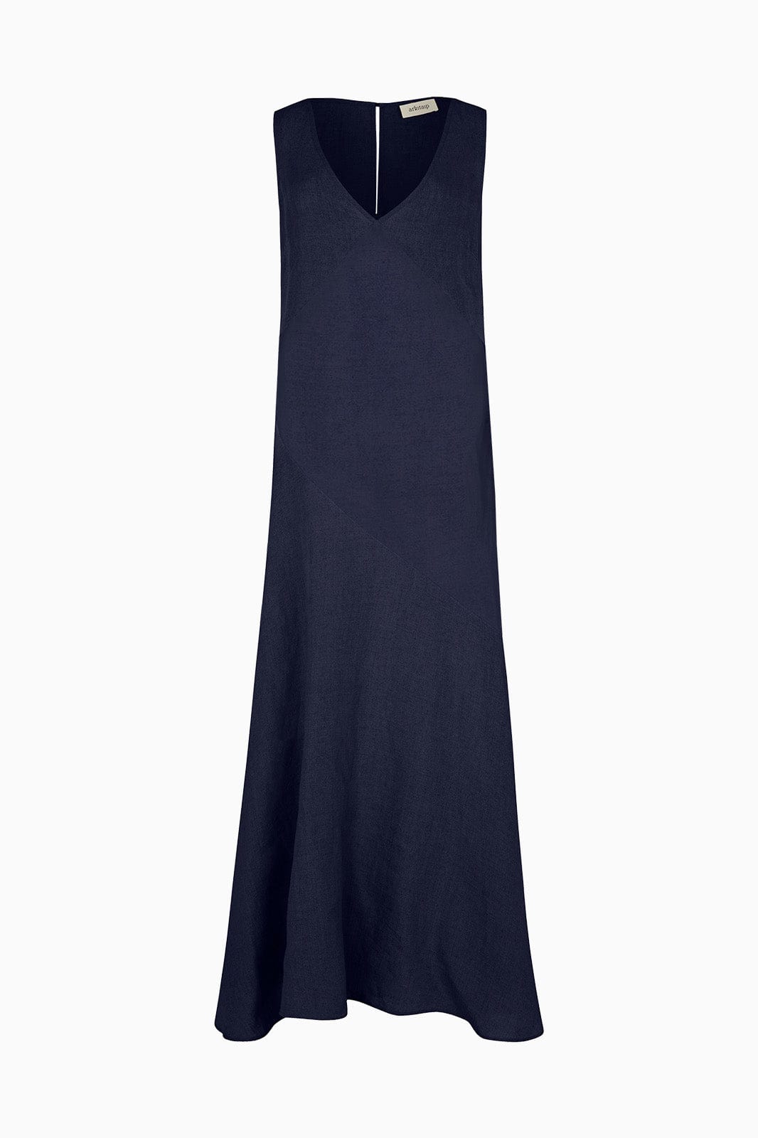 arkitaip Maxi Dresses The Athena Maxi Dress in navy blue