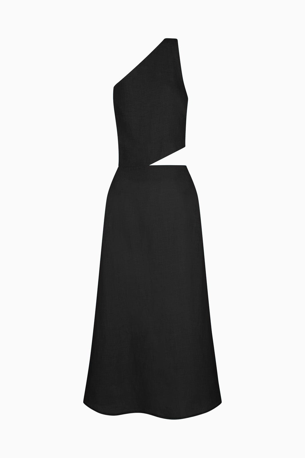 arkitaip Maxi Dresses The Ava Asymmetric Maxi Dress in black
