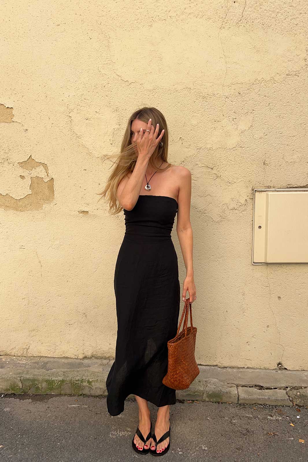 arkitaip Maxi Dresses The Frances Bandeau Dress in black