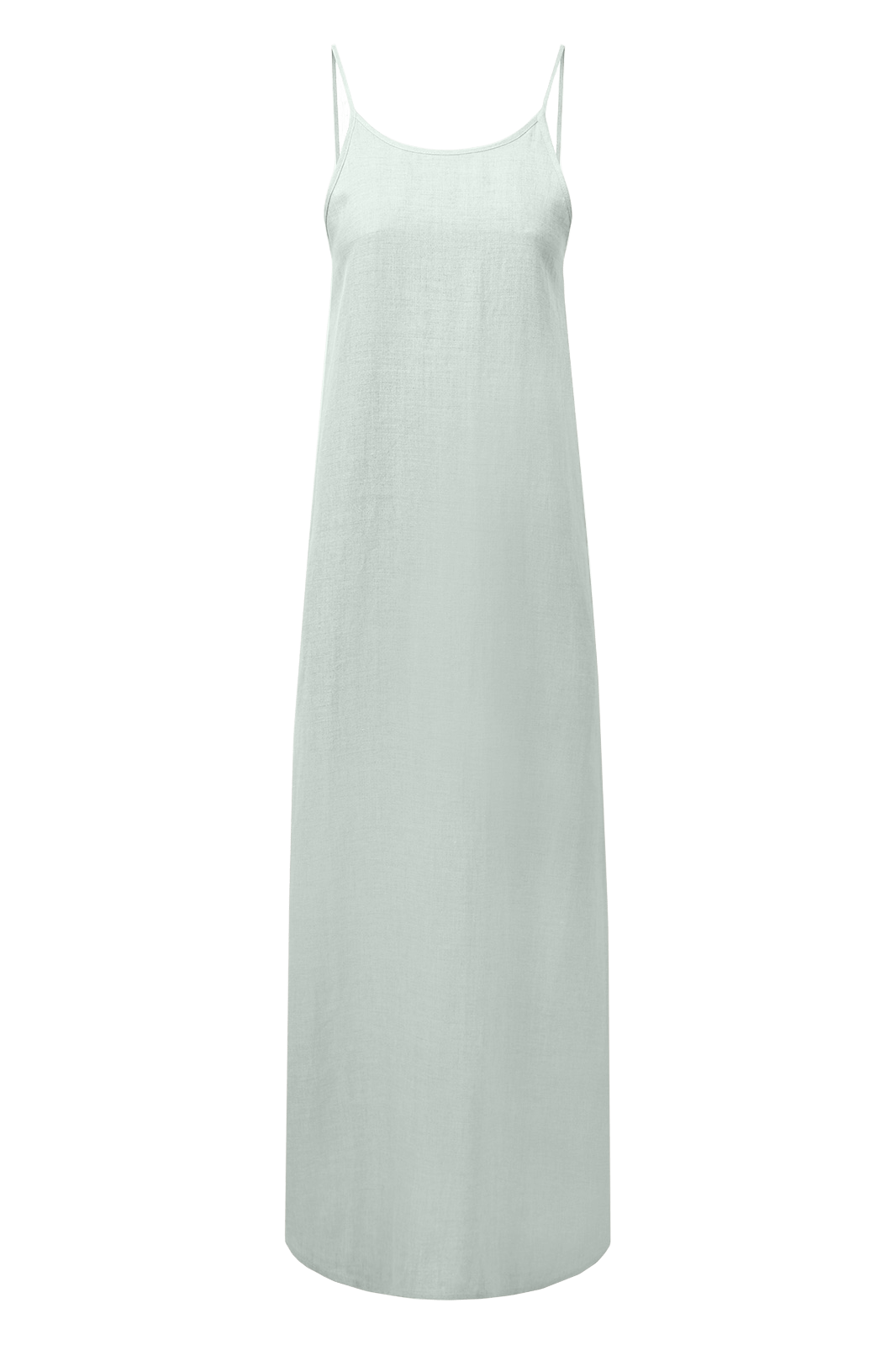 arkitaip Maxi Dresses The Trude Linen Slip Dress in mint