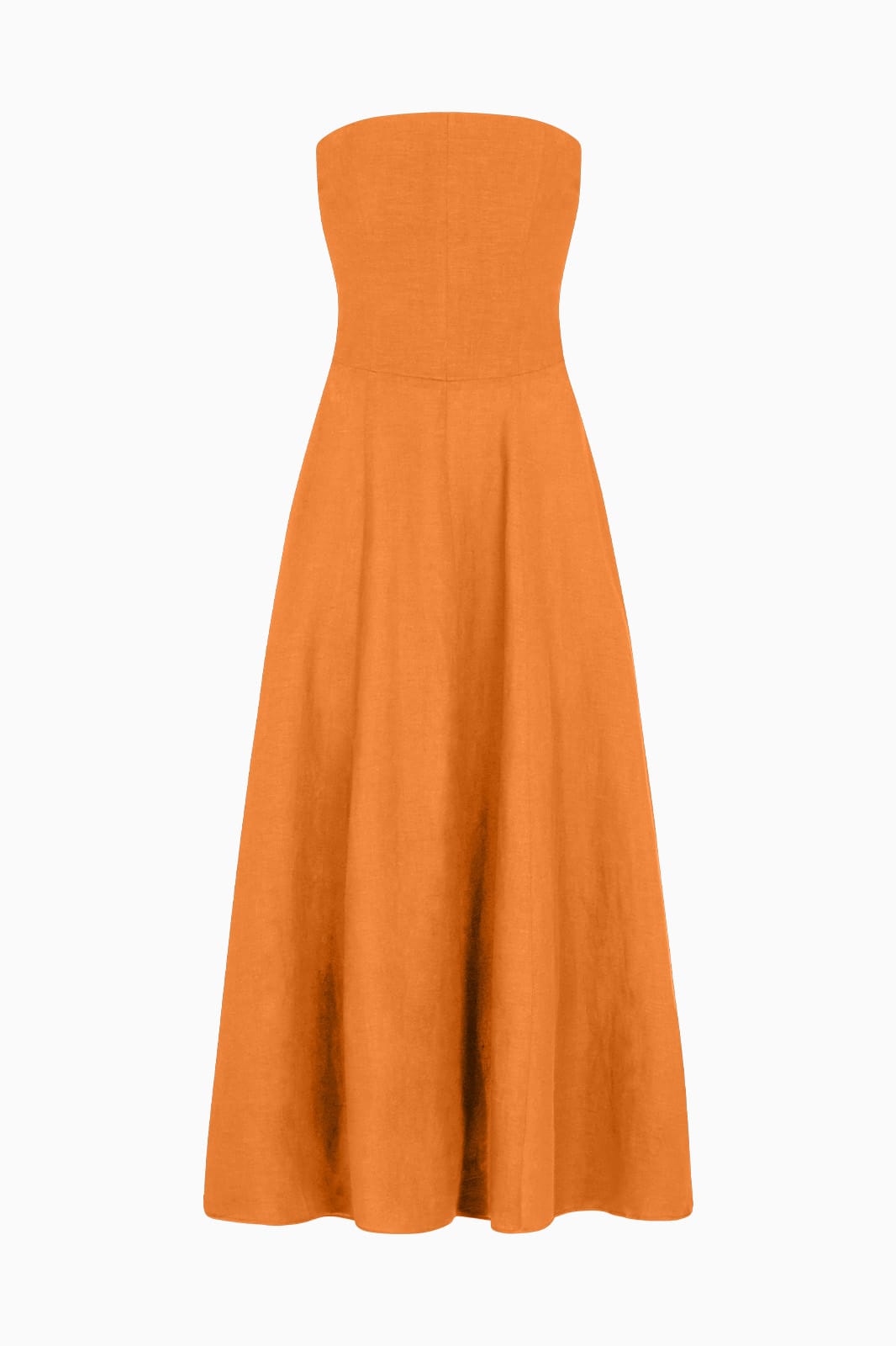 mango strapless linen dress MANGO Women's Linen Strapless Dress
