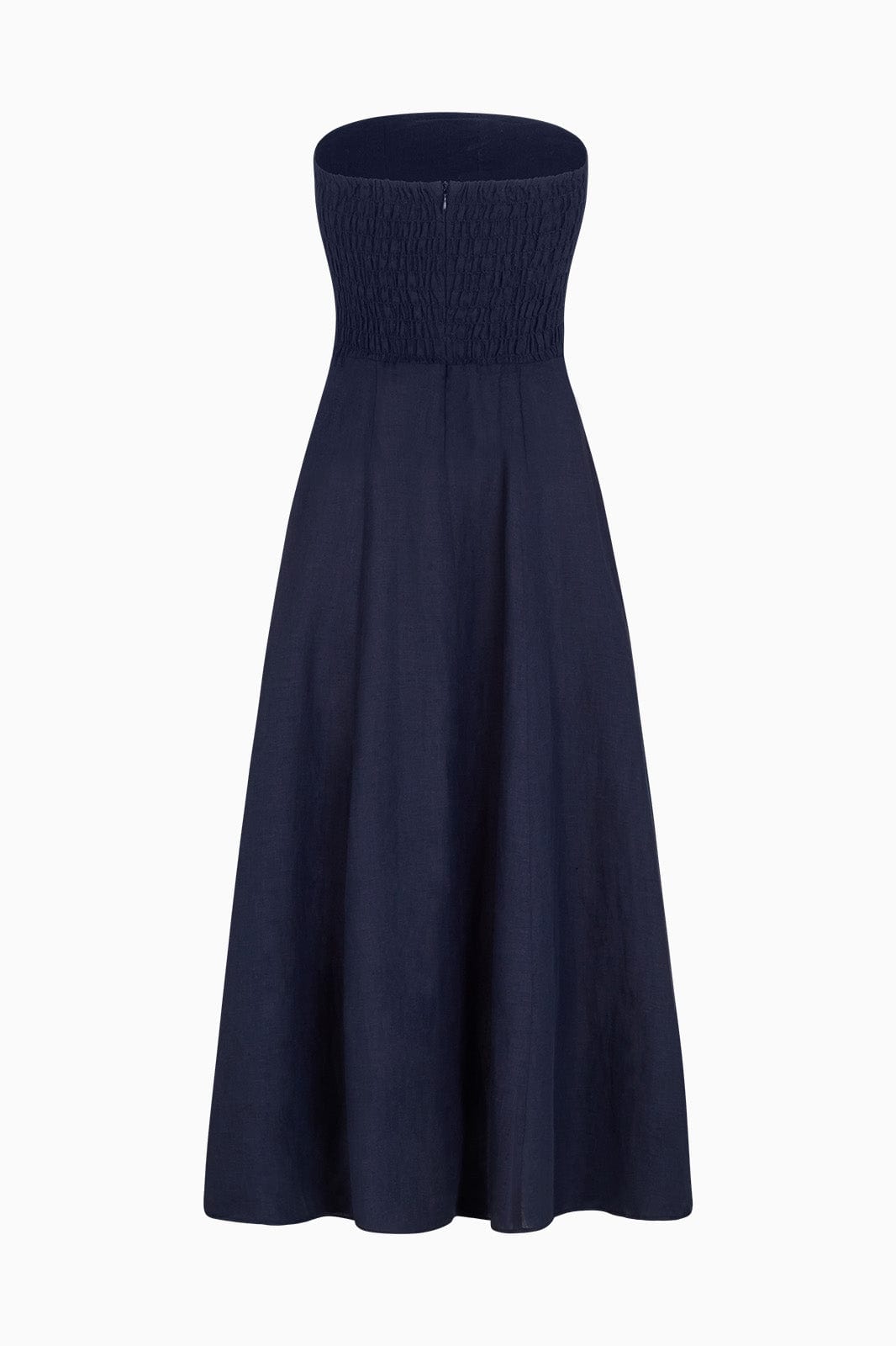 arkitaip Mini Dresses The Chiara Maxi Bandeau Dress in navy blue