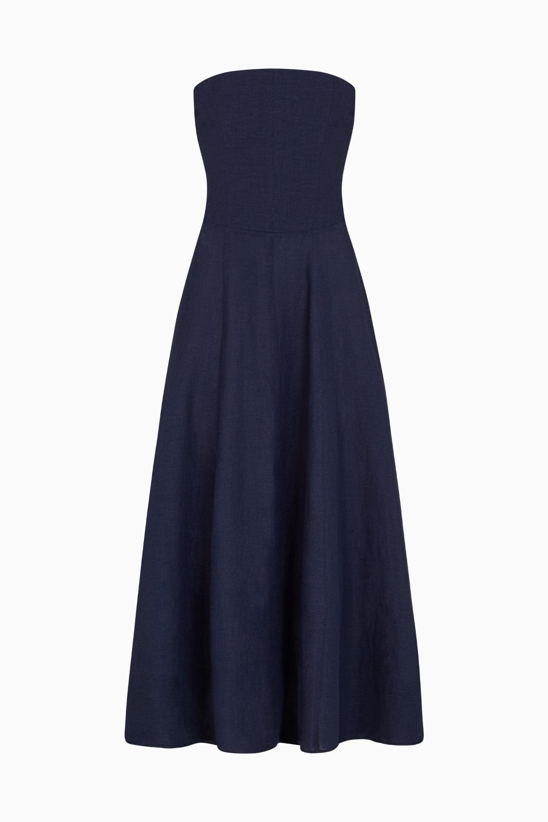 arkitaip Mini Dresses The Chiara Maxi Bandeau Dress in navy blue