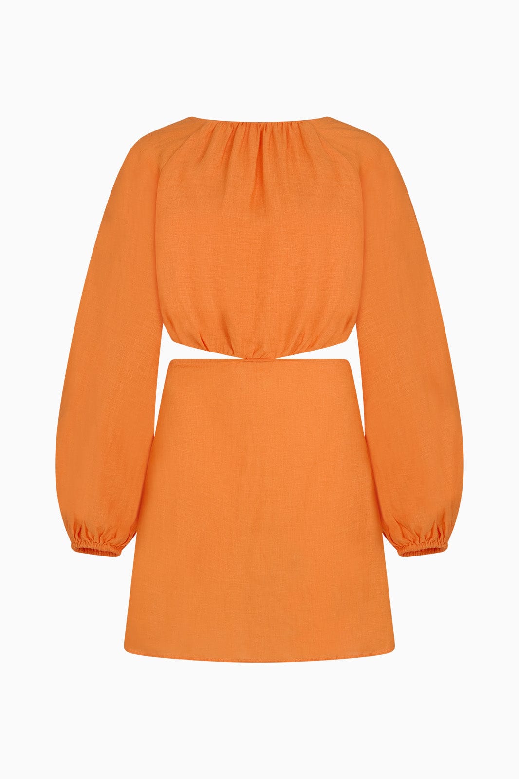 arkitaip Mini Dresses The Emilia Cut-Out Mini Dress in mango