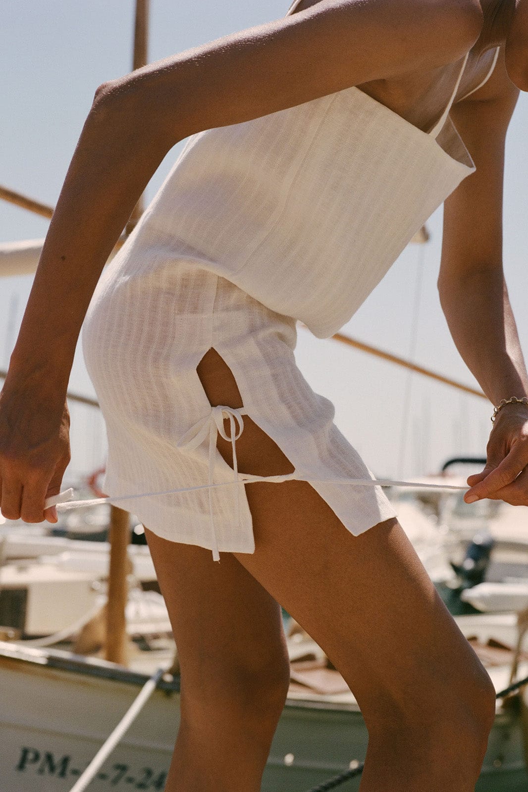 arkitaip Mini Dresses The Livia Tunic Top in off-white