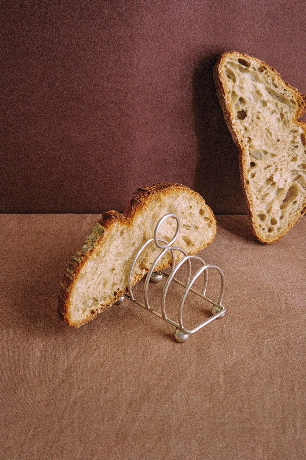 arkitaip Napkins Silver Vintage Plated Toast Rack