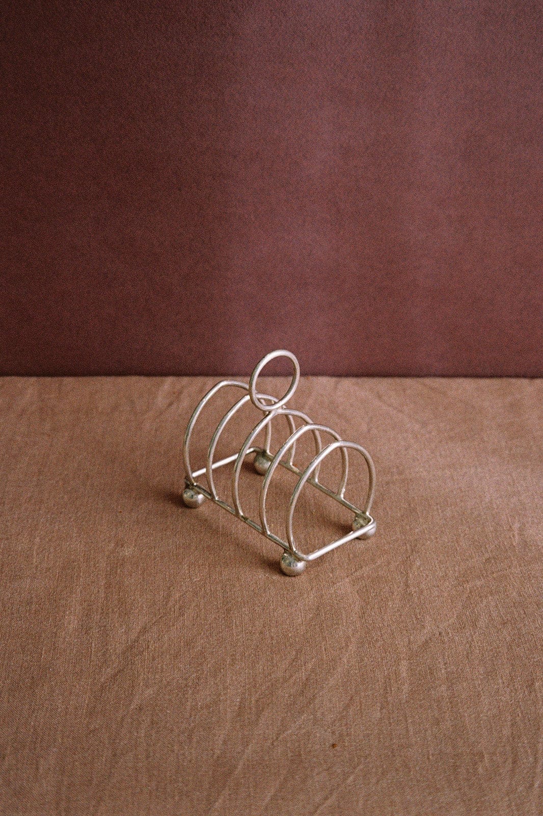 arkitaip Napkins Silver Vintage Plated Toast Rack
