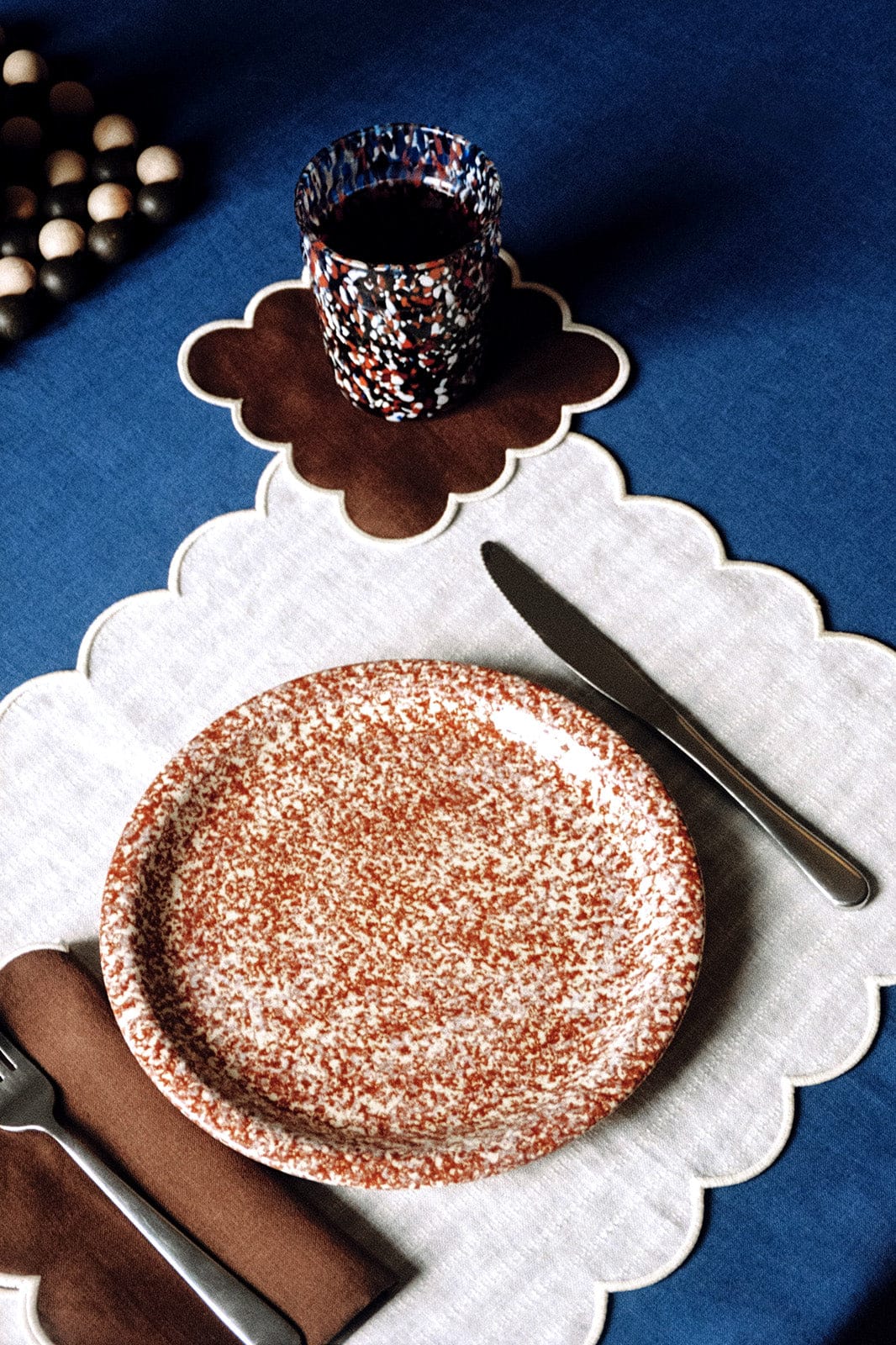 arkitaip Placemat Zero-Waste Scalloped Linen Placemats off-white - Set of 2