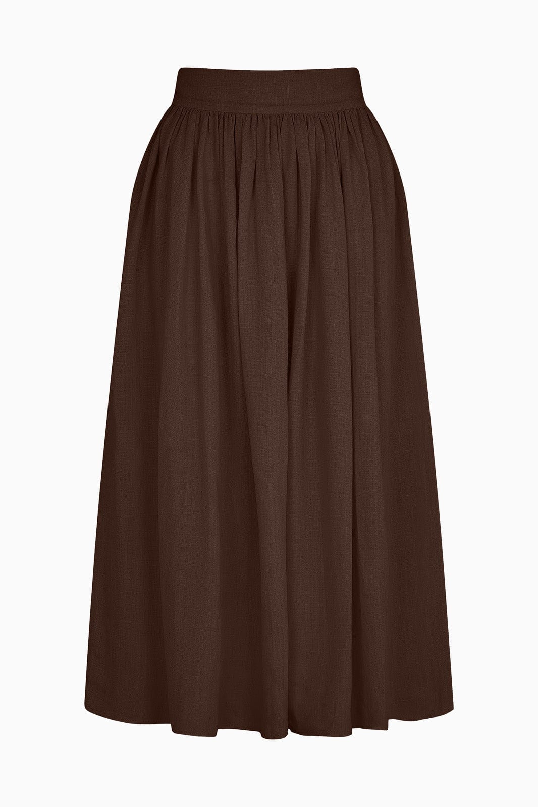 arkitaip Skirts The Paulina Midi Skirt in chocolate