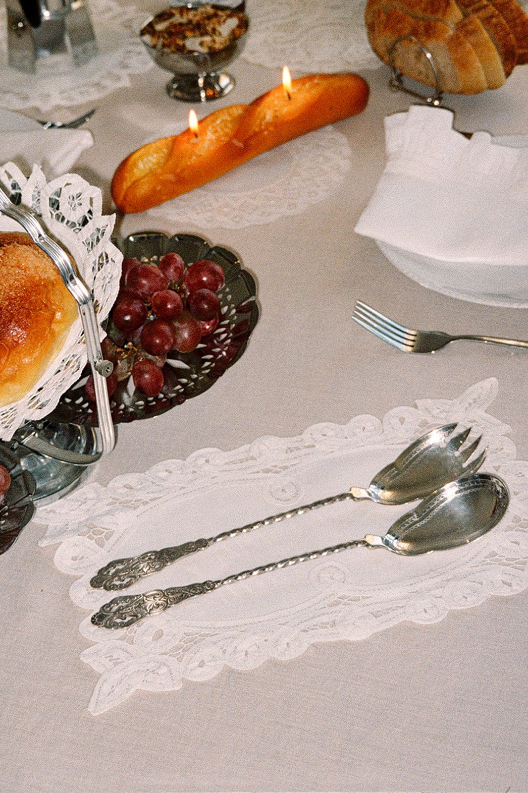 arkitaip table Silver Vintage Silver-Plated WMF Salad Spoons