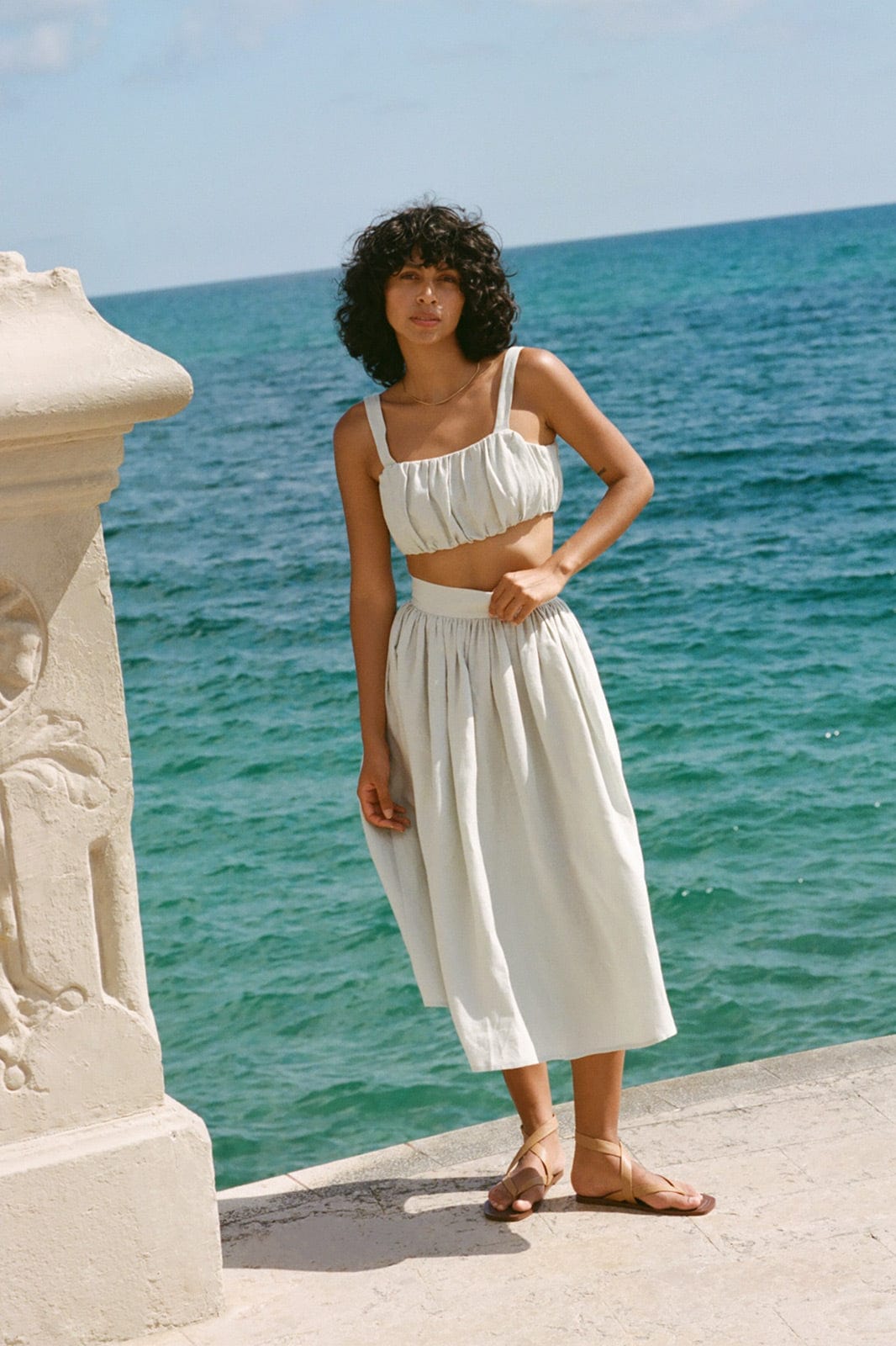arkitaip Tops One Size / Sky Blue The Mila Crop Top in mint