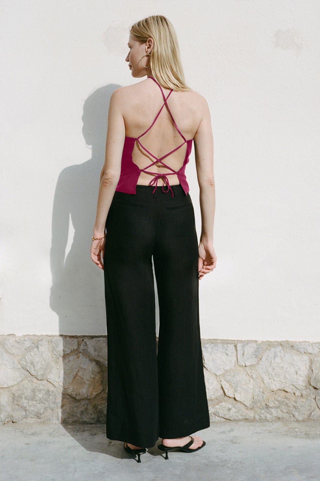 arkitaip Tops Rita Halterneck Top berry