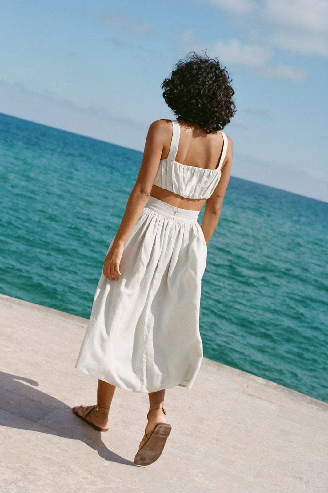 arkitaip Tops The Mila Crop Top in mint