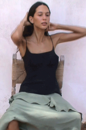 arkitaip Tops The Nicola Camisole Top in black