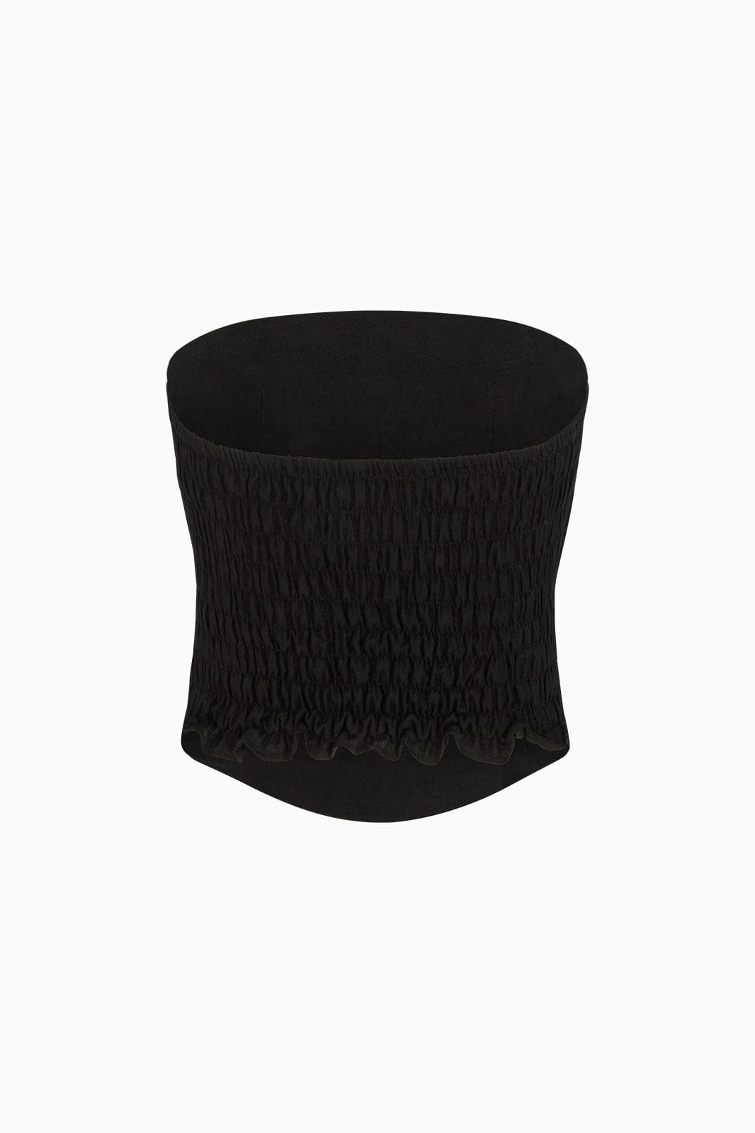 arkitaip Tops The Pippa Cropped Bandeau Bustier Top in black