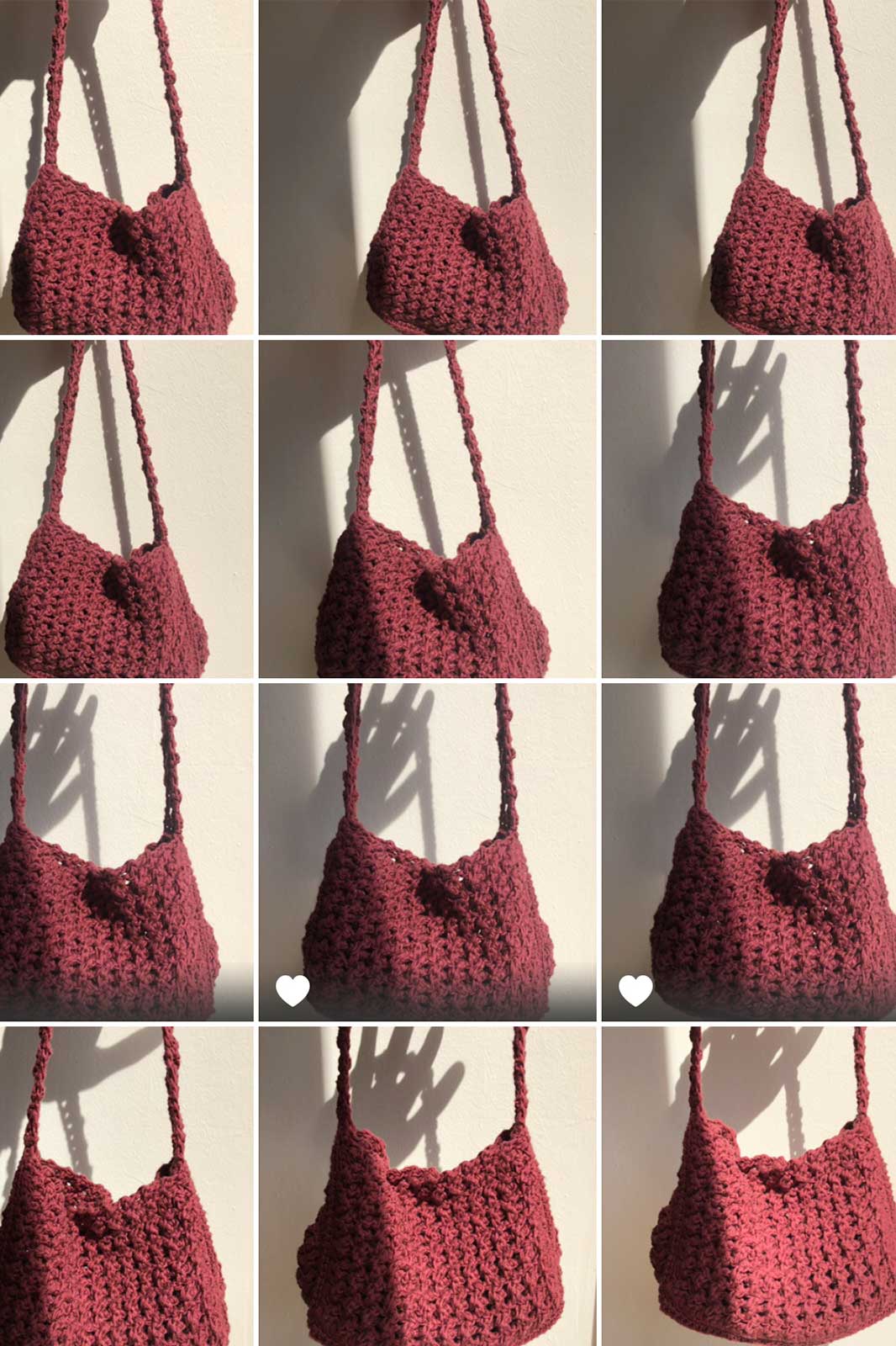 arkitaip Bags Bordeaux The Carlotta Crochet Bag