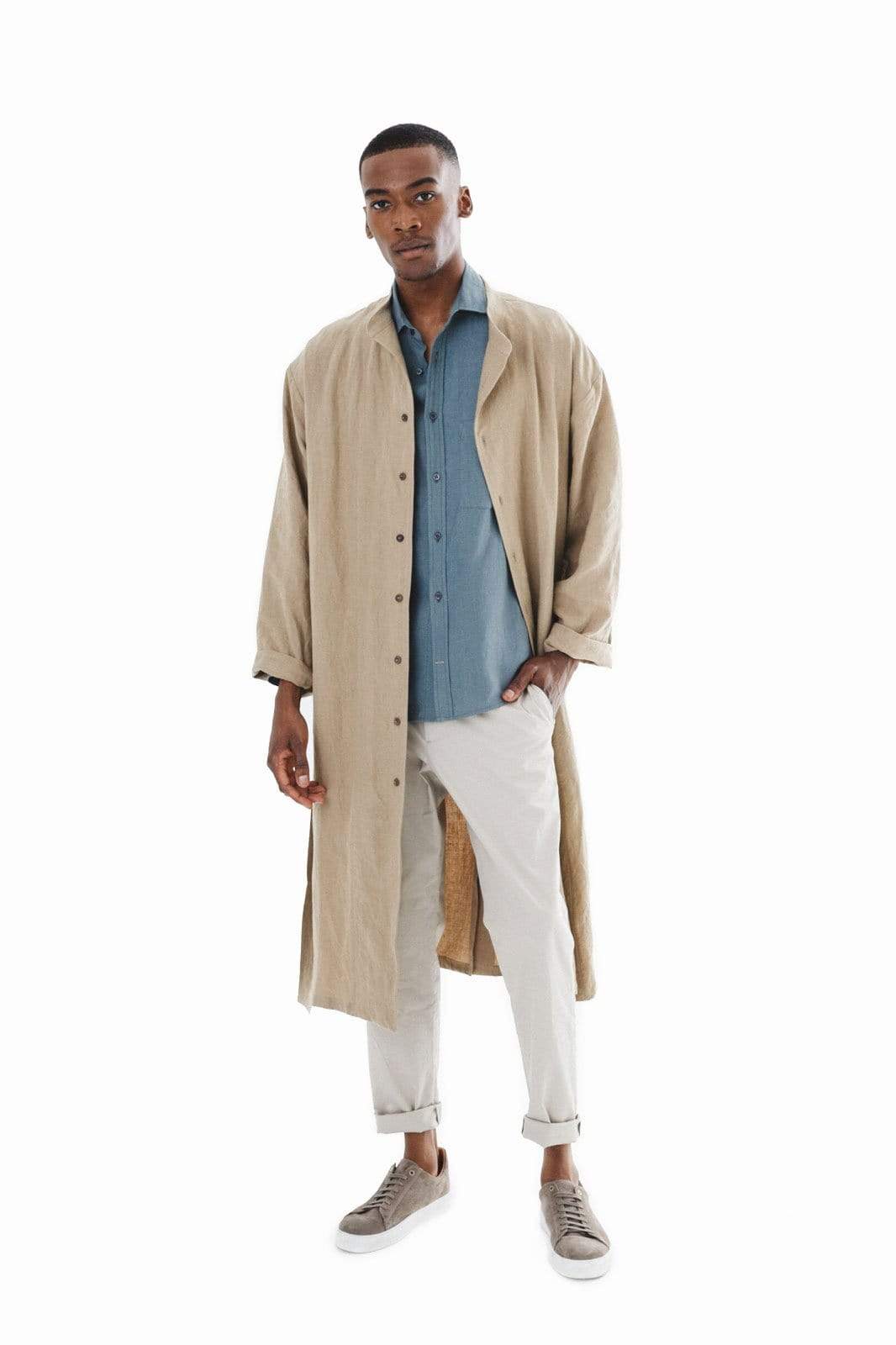 arkitaip Jackets The Brandolino Linen Jacket in Caramel