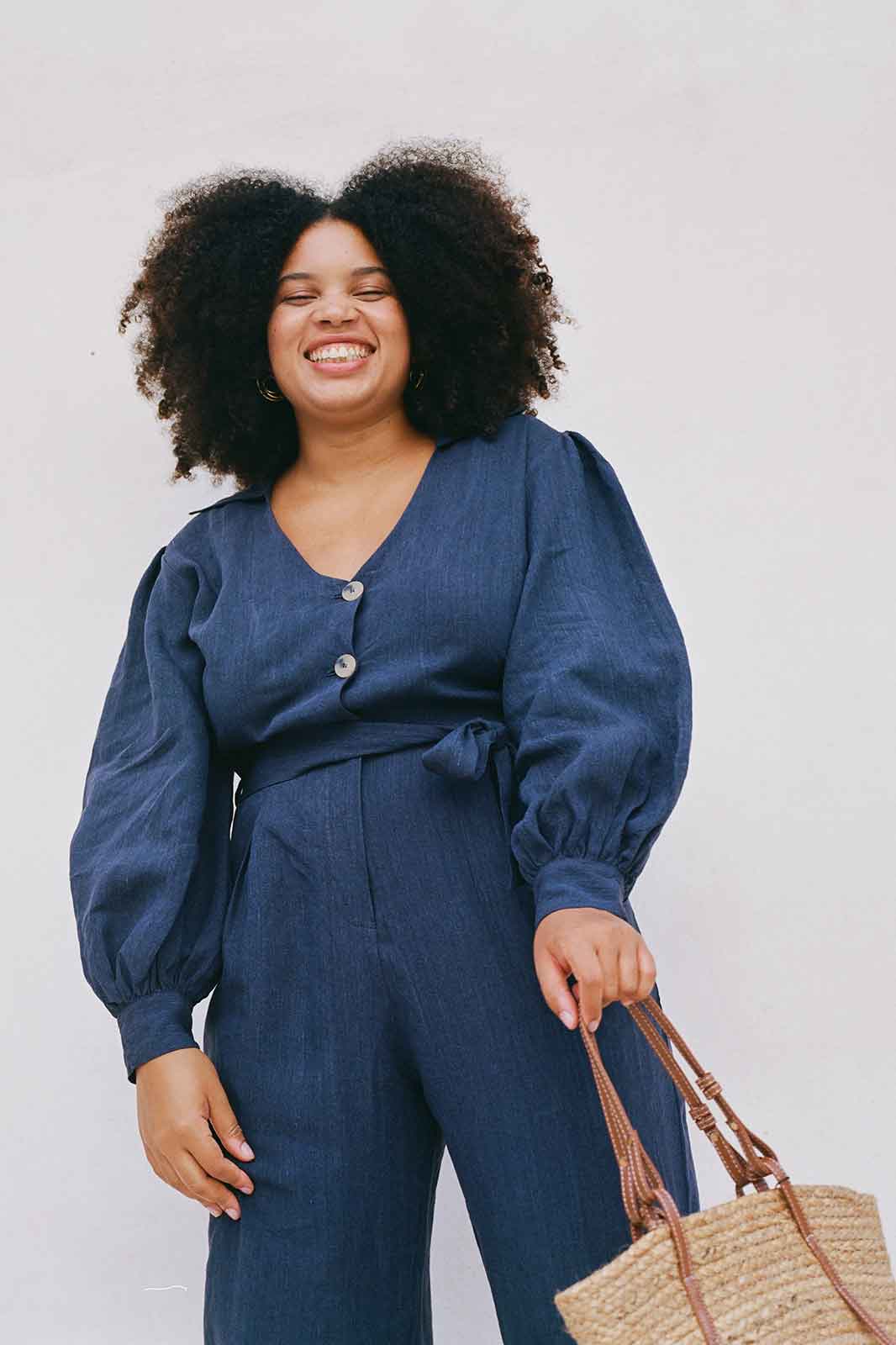 arkitaip Jumpsuits The Bianca Jumpsuit in Blue - Archive Sale
