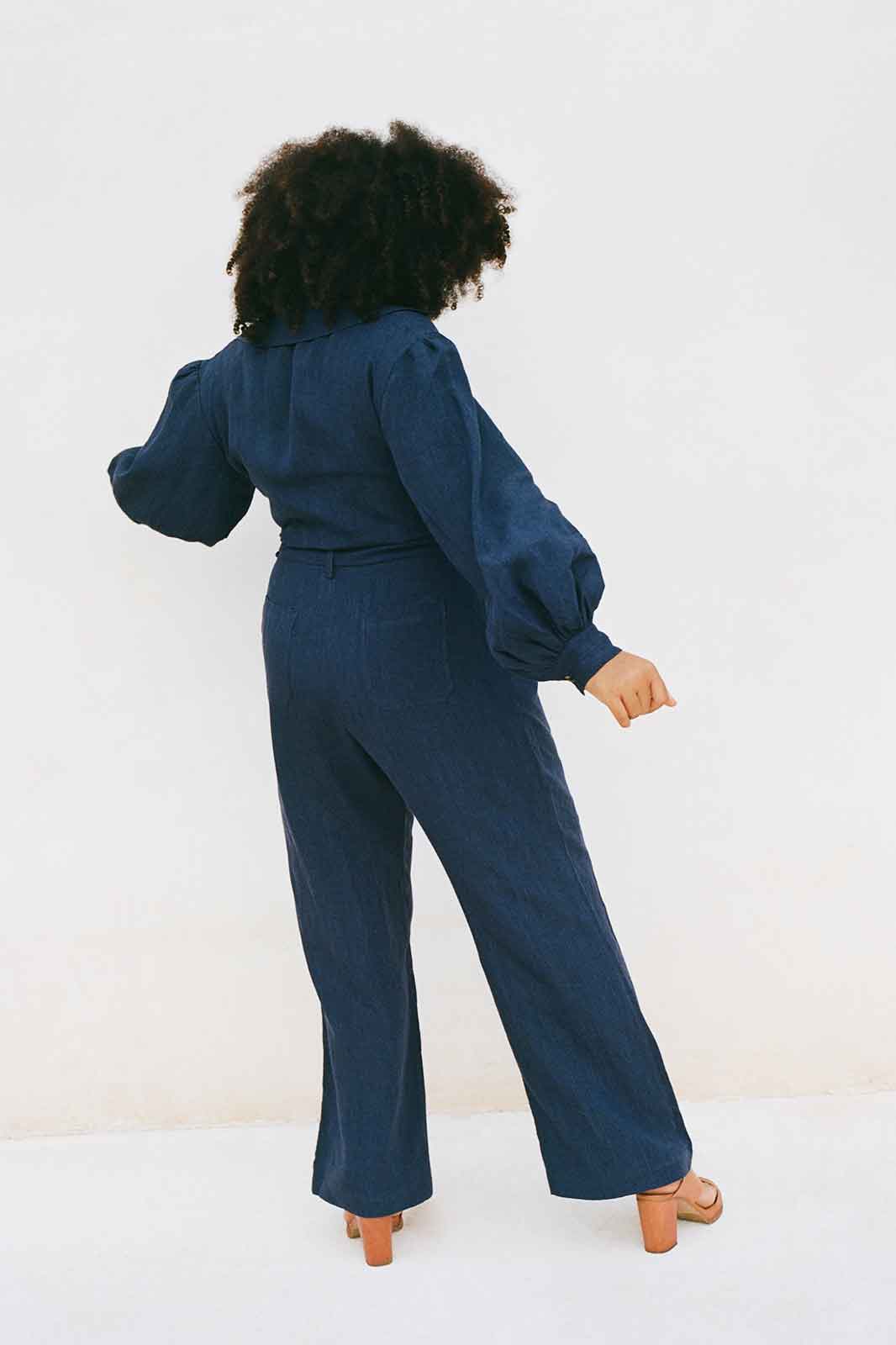 arkitaip Jumpsuits The Bianca Jumpsuit in Blue - Archive Sale