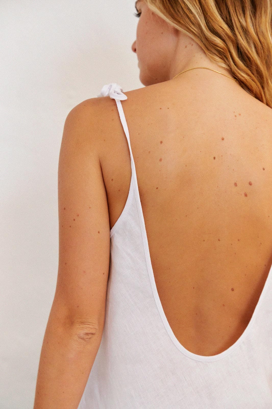 arkitaip Maxi Dresses The Daisy Lounge Slip Dress in white