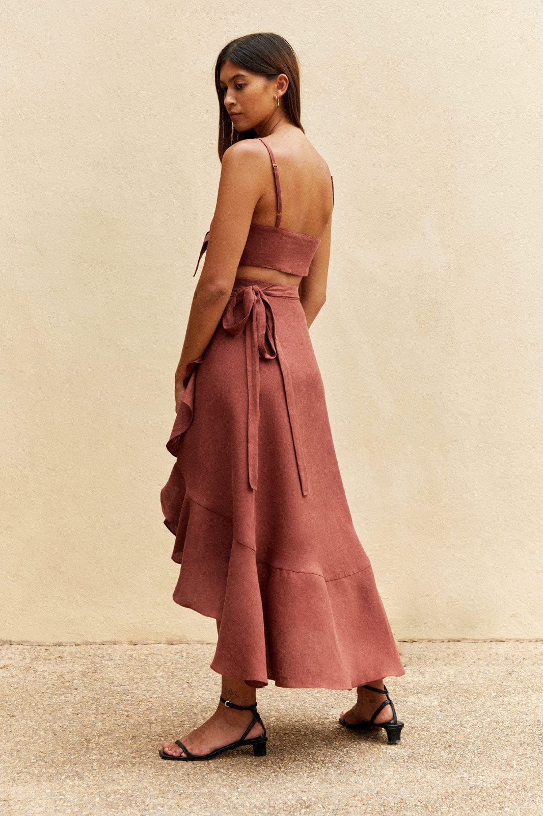 arkitaip Tops One Size / Terracotta The Xavi Bandeau Top in terracotta