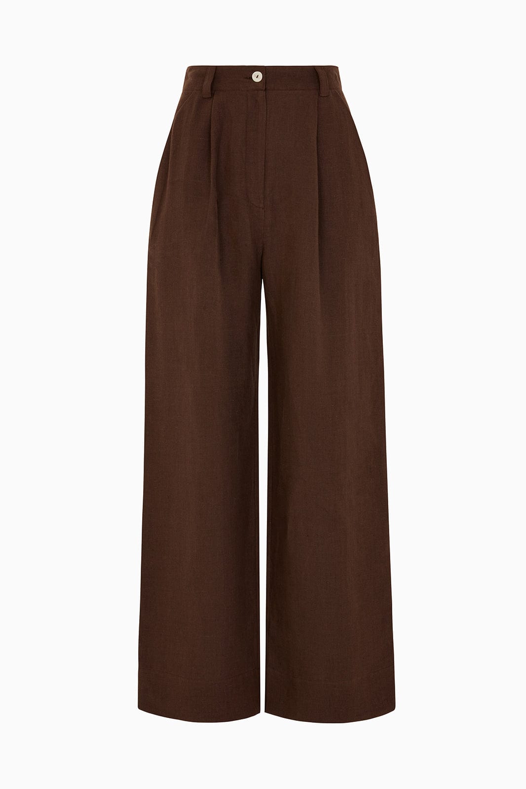 arkitaip Trousers The Wabi Pleated Linen Trousers in ochre