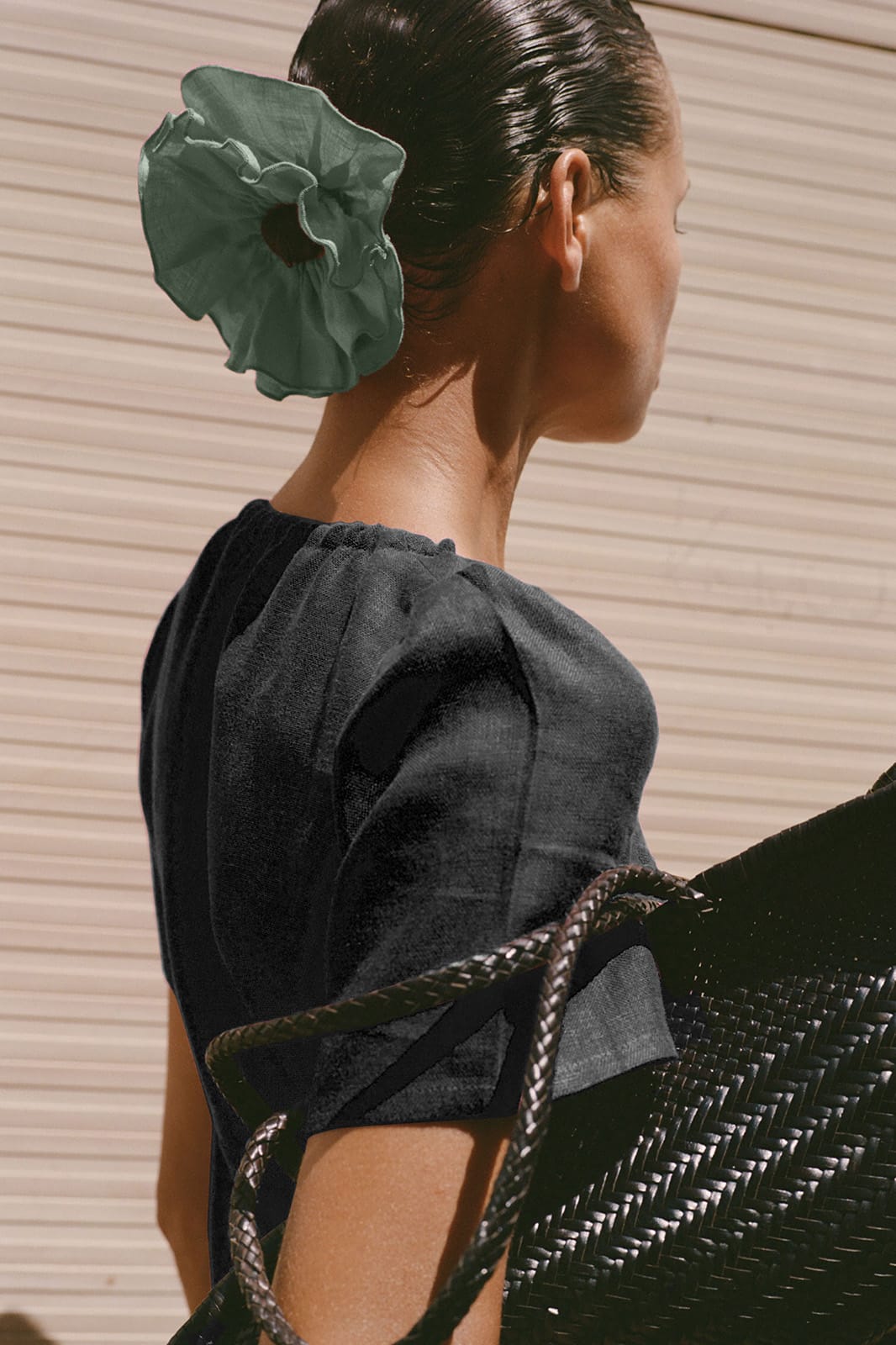 arkitaip Accessories Double-Layered Zero-Waste Linen Scrunchie