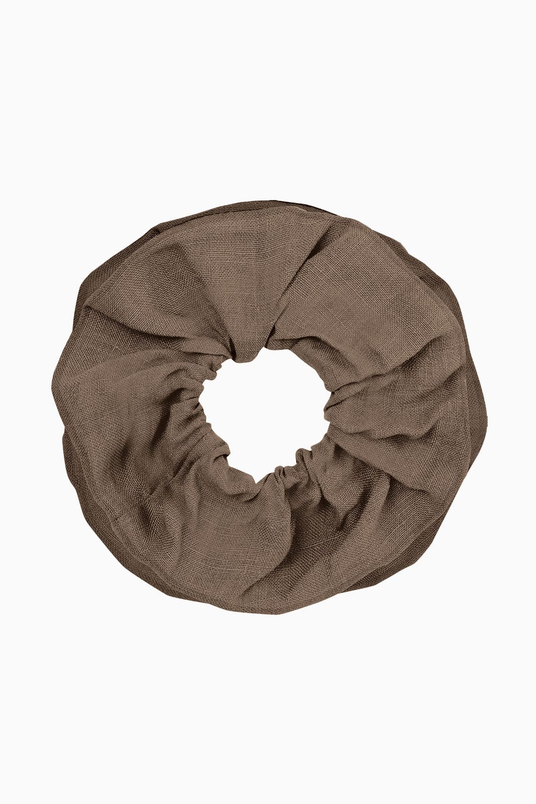 arkitaip Accessories Mocha Double-Layered Zero-Waste Linen Scrunchie