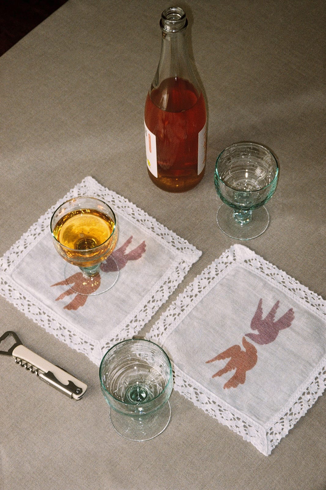 arkitaip Accessories One Size arkitaip x AF Illustrations Laced Linen Cocktail Napkins - Set of 2
