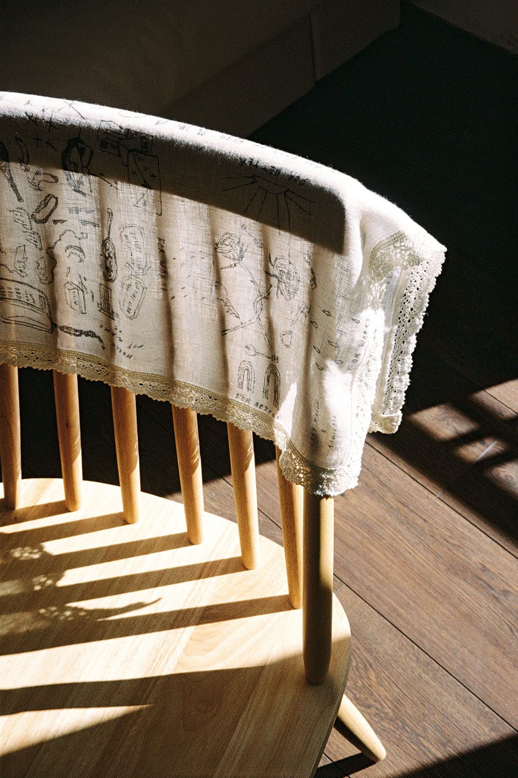 arkitaip Accessories One Size / Off-White arkitaip x Lucy Mahon Laced Linen Bandana