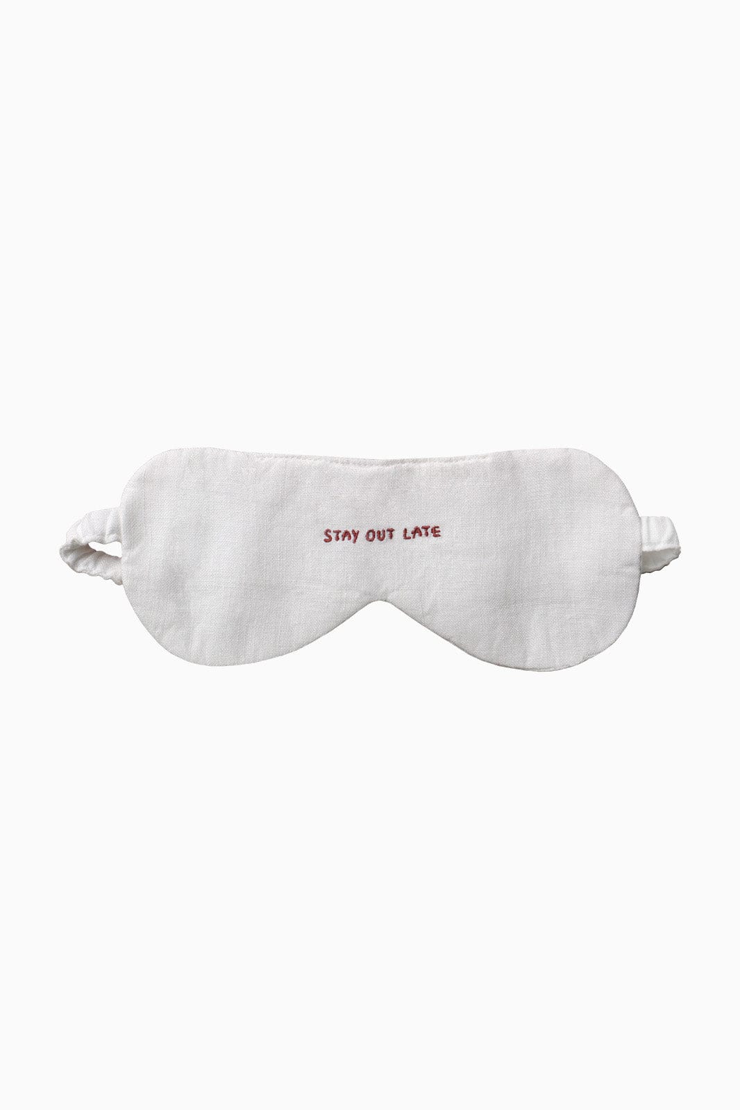 arkitaip Bags White/Red 'Stay Out Late' Linen Eye Mask