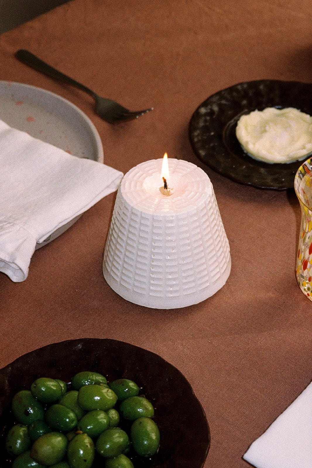 arkitaip Homeware white Handmade Ricotta Candle