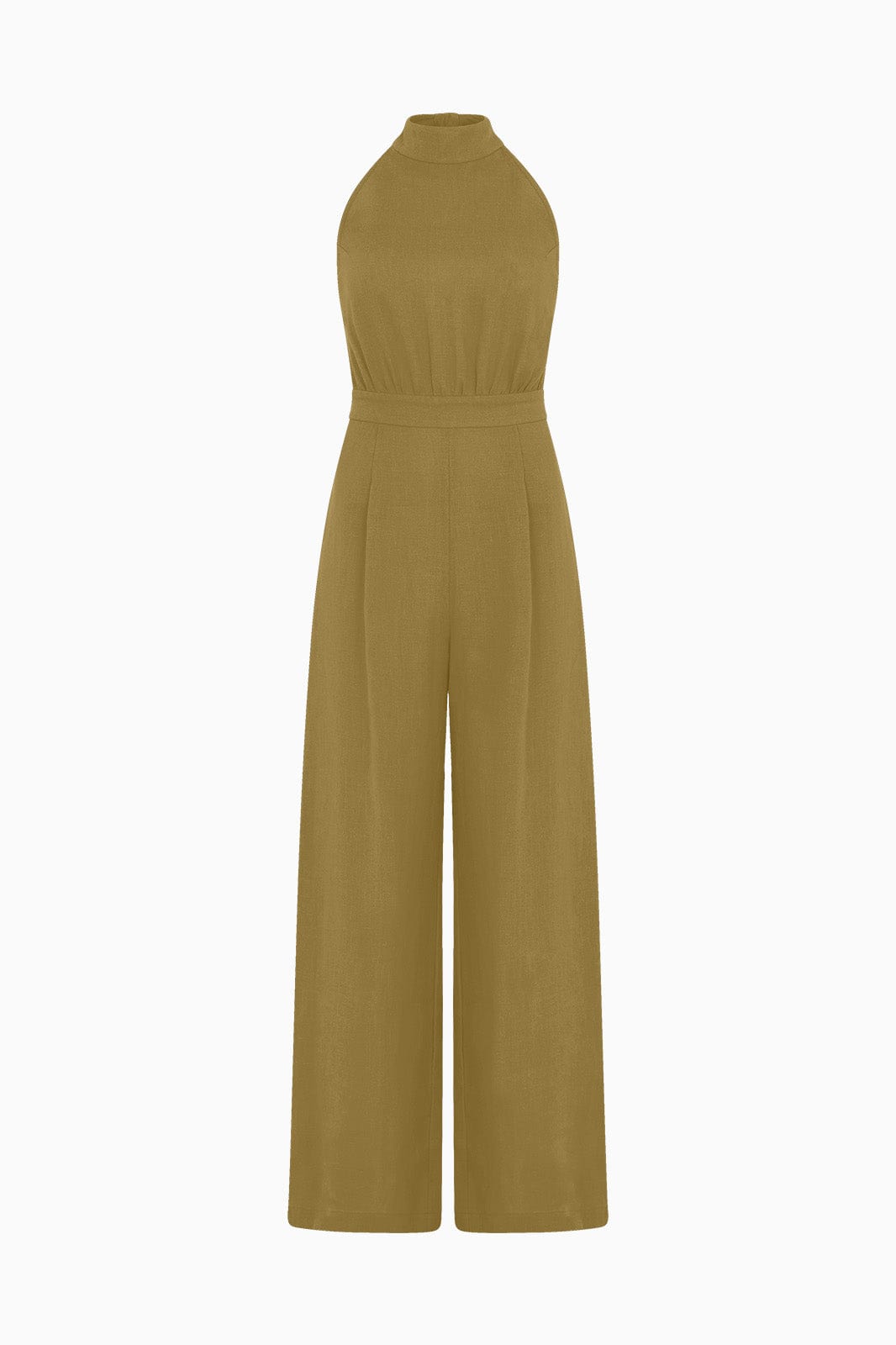 arkitaip Jumpsuits S / Willow Green The Sofia Halterneck Jumpsuit in willow green - Sample