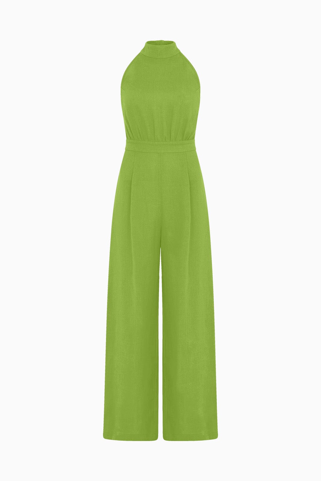 arkitaip Jumpsuits The Sofia Halterneck Jumpsuit in apple green