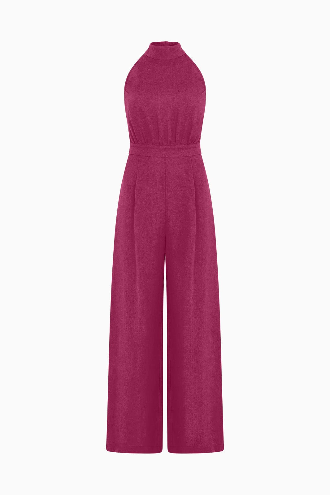 arkitaip Jumpsuits The Sofia Halterneck Jumpsuit in berry