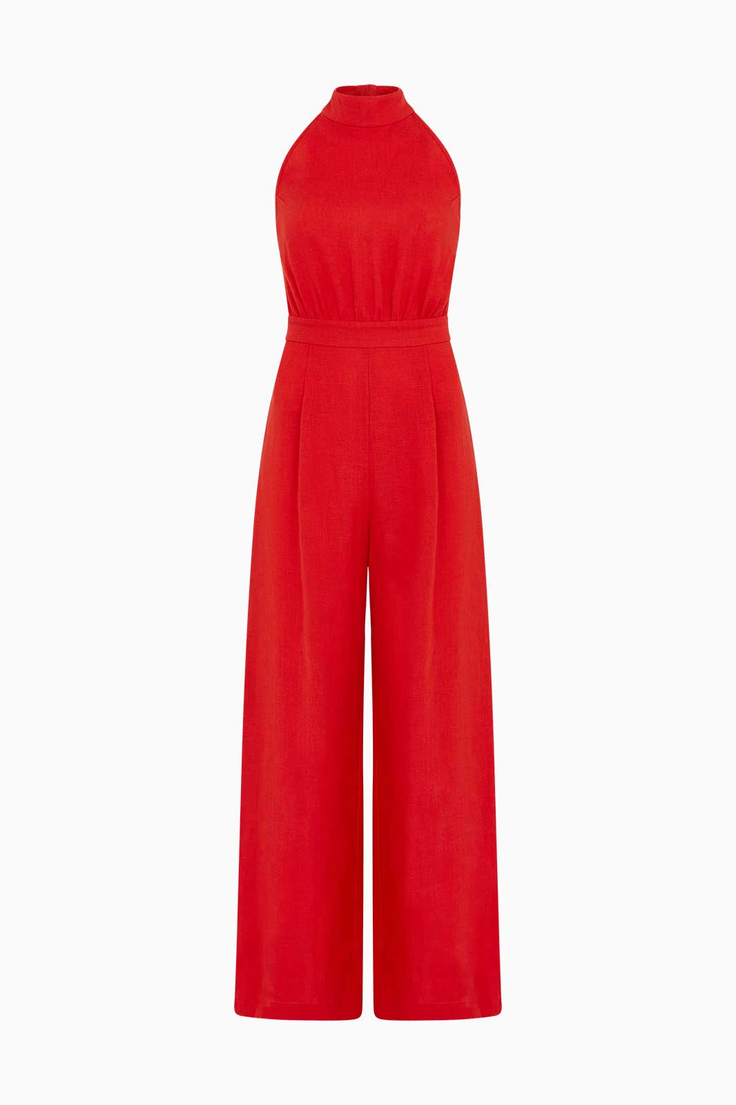 arkitaip Jumpsuits The Sofia Halterneck Jumpsuit in red